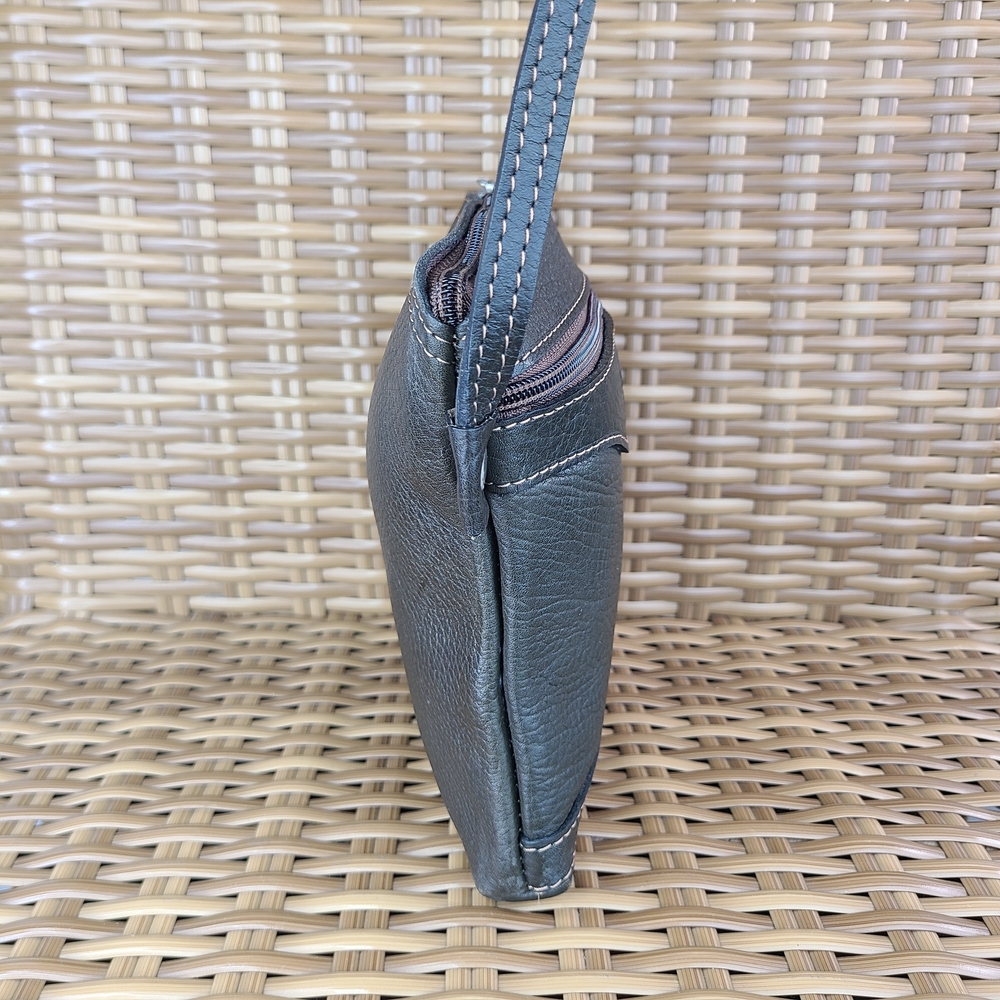 Cartera Bandolera Brown Leather Crossbody Bag Small - Picture 6 of 15